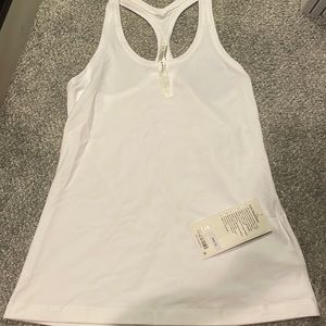 brand new white lululemon tank top
